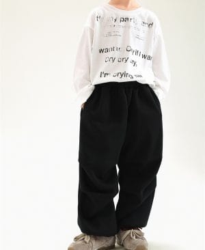 <h1 class="product_title entry-title">Autumn And Winter Children's Clothing Fleece-lined Casual All-match Loose Knitted Trousers</h1> - Image 5