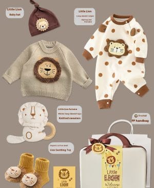 <h1 class="product_title entry-title">Baby Gift Box Set Little Lion Knitted Sweater</h1> - Image 5