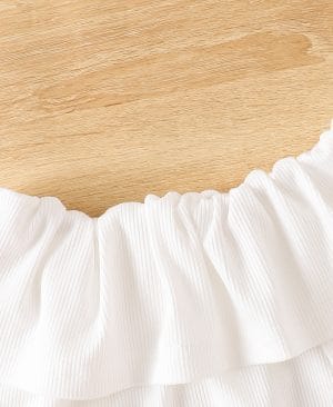 <h1 class="product_title entry-title">V-neck Ribbed Long-sleeve Pleated Skirt With Belt Three-piece Set</h1> - Image 3