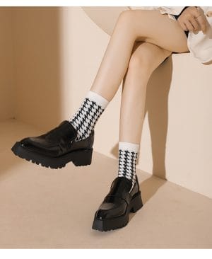 <h1 class="product_title entry-title">Niche Design Retro Mary Jane Shoes For Women Square Toe Shallow Mouth</h1> - Image 6