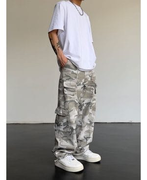 <h1 class="product_title entry-title">Straight Slimming Draping High Street Pants American Street</h1> - Image 5