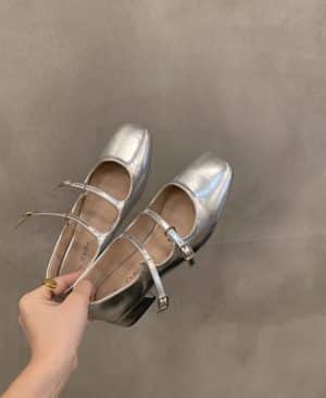 <h1 class="product_title entry-title">Chunky Heel Red Mary Jane Shoes For Women</h1> - Image 6