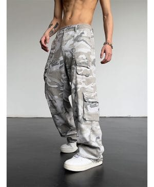 <h1 class="product_title entry-title">Straight Slimming Draping High Street Pants American Street</h1> - Image 4