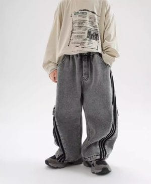 ⁦<h1 class="product_title entry-title">جينز دافئ للأطفال مبطن بالفليس لخريف وشتاء 2023</h1>⁩ - الصورة ⁦3⁩