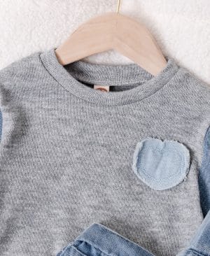 <h1 class="product_title entry-title">Love Bead Patchwork Princess Dress Two-Piece Set</h1> - Image 3