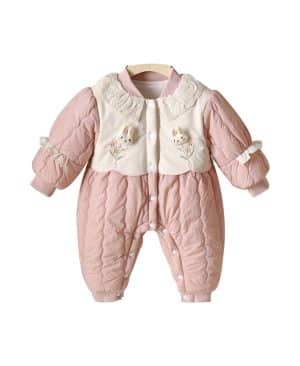 <h1 class="product_title entry-title">Baby Girl Autumn And Winter New Cute Princess Thin Cotton Romper Girl Romper Outwear</h1> - Image 4