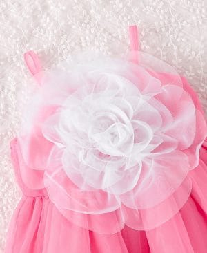 ⁦<h1 class="product_title entry-title">فستان أنيق مزين بالأزهار مع حمالات منتفخة</h1>⁩ - الصورة ⁦4⁩