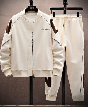 <h1 class="product_title entry-title">Spring And Autumn Embroidered Baseball Uniform, Guard Pants, Casual Sports Set</h1> - Image 3