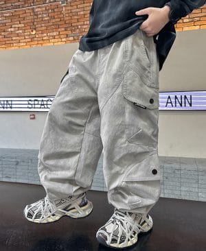 Boys Spring Clothing New Cargo Pants Trendy Handsome - Image 5