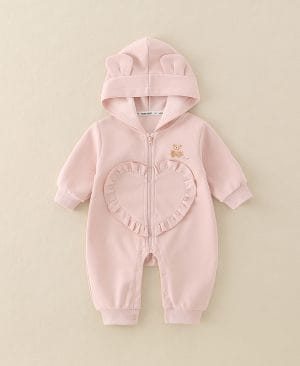 <h1 class="product_title entry-title">Baby Girl Hooded Cartoon Cute Jumpsuit Infant Fall Outfit Jumpsuit</h1> - Image 6