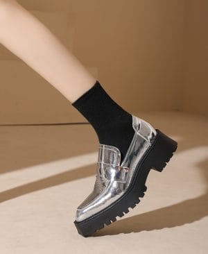 <h1 class="product_title entry-title">Niche Design Retro Mary Jane Shoes For Women Square Toe Shallow Mouth</h1> - Image 4