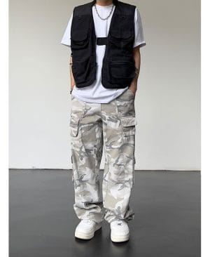 <h1 class="product_title entry-title">Straight Slimming Draping High Street Pants American Street</h1> - Image 3