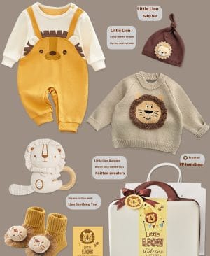 <h1 class="product_title entry-title">Baby Gift Box Set Little Lion Knitted Sweater</h1> - Image 3