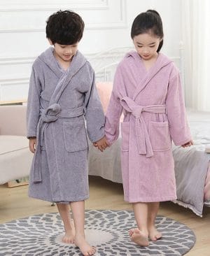 <h1 class="product_title entry-title">Pure Cotton Hotel Bathrobe Thickening Towel Material Nightgown</h1> - Image 3