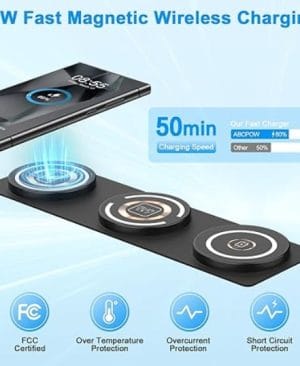 3-In-1 Foldable Wireless Fast Charger - Image 3