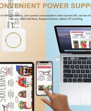 ⁦<h1 class="product_title entry-title">طابعة ميني محمولة - طباعة فورية عبر البلوتوث</h1>⁩ - الصورة ⁦5⁩