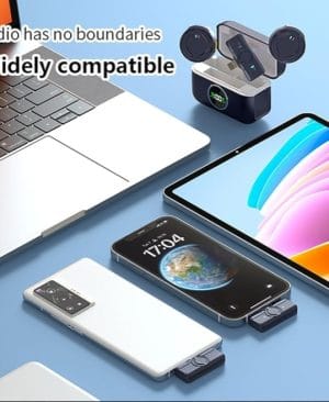 ⁦<h1 class="product_title entry-title">ميكروفون لاسلكي مع علبة شحن</h1>⁩ - الصورة ⁦4⁩