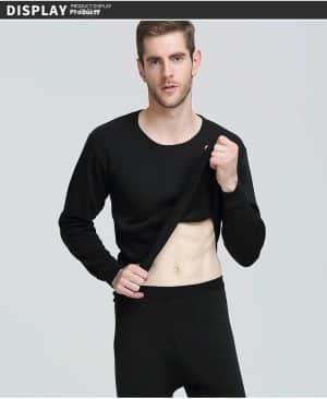<h1 class="product_title entry-title">Men's Thermal Underwear Fleece-lined Thickened Long Johns Top & Bottom</h1> - Image 4