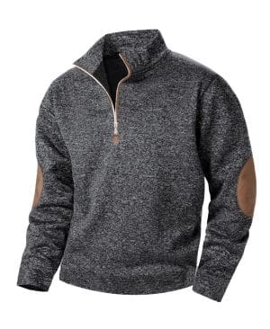 <h1 class="product_title entry-title">Men's Casual Jacquard Cardigan Sweater With Jointed Panels</h1> - Image 7