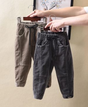 ⁦<h1 class="product_title entry-title">بنطلون كوردروي أنيق للأطفال ملابس شتوية</h1>⁩ - الصورة ⁦6⁩