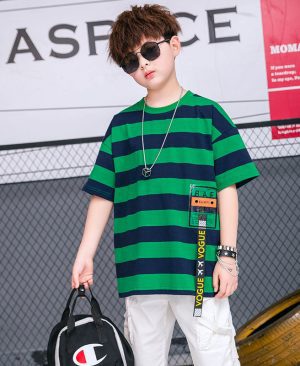 ⁦<h1 class="product_title entry-title">تيود براند النسخة الكورية من ملابس الأطفال الفضفاضة "بيغ بوي" القطنية الخالصة</h1>⁩ - الصورة ⁦5⁩