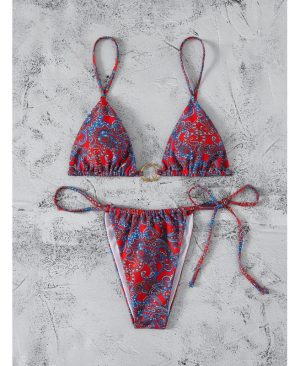 <h1 class="product_title entry-title">New Arrival Sexy Multi-color Printed Bikini Two-piece Swimsuit</h1> - Image 4