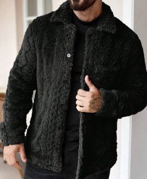 <h1 class="product_title entry-title">Retro-style Fashion Jacquard Tailored Wool Jacket With A Turn-down Collar</h1> - Image 8