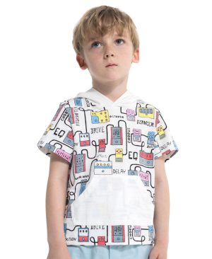 <h1 class="product_title entry-title">Cartoon print boy's hooded short sleeve t-shirt</h1> - Image 6