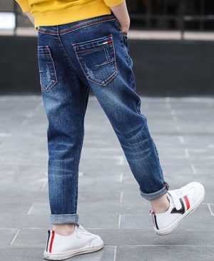 ⁦<h1 class="product_title entry-title">سروال جينز للأولاد، تصميم جديد، سروال أطفال كبير، سروال أطفال لفصلي الربيع والخريف</h1>⁩ - الصورة ⁦6⁩