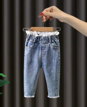 ⁦<h1 class="product_title entry-title">بنطلون طويل للأطفال من الجينز الناعم</h1>⁩ - الصورة ⁦4⁩