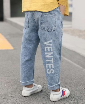 ⁦<h1 class="product_title entry-title">ملابس الأطفال بنطلون جينز للأولاد موضة ربيع جديدة</h1>⁩ - الصورة ⁦4⁩