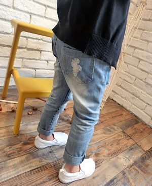 <h1 class="product_title entry-title">New Korean Style Boys Ripped Trousers</h1> - Image 5