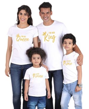 ⁦<h1 class="product_title entry-title">تي شيرت صيفي جديد بأكمام قصيرة للعائلة من كراون كينغ</h1>⁩ - الصورة ⁦3⁩