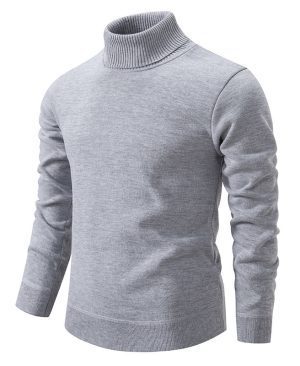 <h1 class="product_title entry-title">Men's Turtleneck Pullover Sweater Fashion</h1> - Image 6