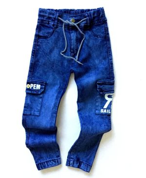 ⁦<h1 class="product_title entry-title">جينز كارجو متعدد الجيوب بطبعة مونوغرام للأولاد</h1>⁩ - الصورة ⁦5⁩