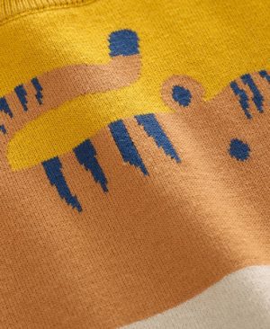 <h1 class="product_title entry-title">Abstract Cartoon Jacquard Double Layer Sweater For Boys</h1> - Image 5