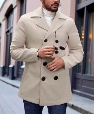 ⁦<h1 class="product_title entry-title">معطف رجال الأعمال غير الرسمي من الصوف</h1>⁩ - الصورة ⁦8⁩