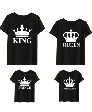 ⁦<h1 class="product_title entry-title">تي شيرت صيفي جديد بأكمام قصيرة للعائلة من كراون كينغ</h1>⁩ - الصورة ⁦8⁩
