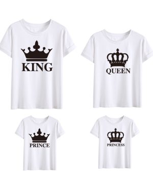 ⁦<h1 class="product_title entry-title">تي شيرت صيفي جديد بأكمام قصيرة للعائلة من كراون كينغ</h1>⁩ - الصورة ⁦4⁩