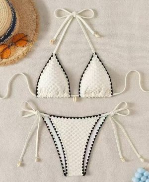 <h1 class="product_title entry-title">Women's Sexy Printed Multi-Color Drawstring Bikini Swimsuit</h1> - Image 4