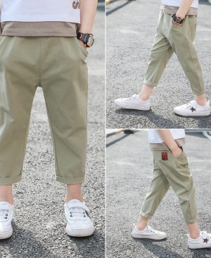 <h1 class="product_title entry-title">Summer Cotton And Linen Trousers Children's Casual Pants</h1> - Image 3