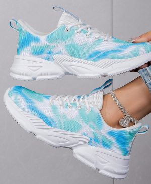 <h1 class="product_title entry-title">Casual Flower Sneakers Flat Large Size Upturned Lace-up</h1> - Image 6