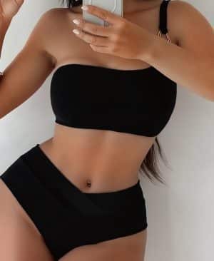 ⁦<h1 class="product_title entry-title">بيكيني مقسوم بحزام معدني على كتف واحد</h1>⁩ - الصورة ⁦3⁩