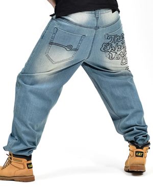 <h1 class="product_title entry-title">Hip-hop Style Denim Loose Casual Men's Jeans</h1> - Image 4