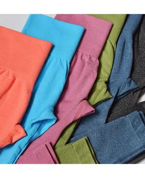 ⁦<h1 class="product_title entry-title">بنطلون يوغا ضيق مرن بخصر عالٍ للياقة البدنية</h1>⁩ - الصورة ⁦9⁩