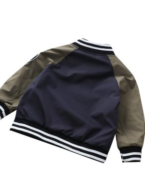 <h1 class="product_title entry-title">New Boys Handsome Baseball Uniform Coat Stand Collar Jacket</h1> - Image 3