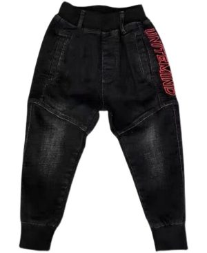 ⁦<h1 class="product_title entry-title">بنطلون جينز أسود للأطفال بنمط فردي لربيع وخريف الأولاد</h1>⁩ - الصورة ⁦4⁩