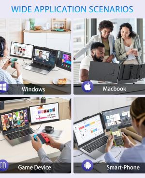 <h1 class="product_title entry-title">Laptop Screen Extender 14 Inch FHD IPS Portable Dual Triple Monitor Display USB C HDMI</h1> - Image 3