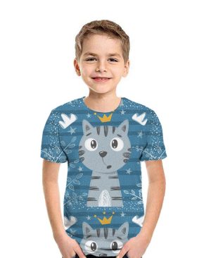 <h1 class="product_title entry-title">Casual 3D Printed Kids Short Sleeves</h1> - Image 9