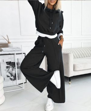 <h1 class="product_title entry-title">Women's Hoodie Suit Sporty Casual Long-Sleeved Hooded Sweatshirt</h1> - Image 9